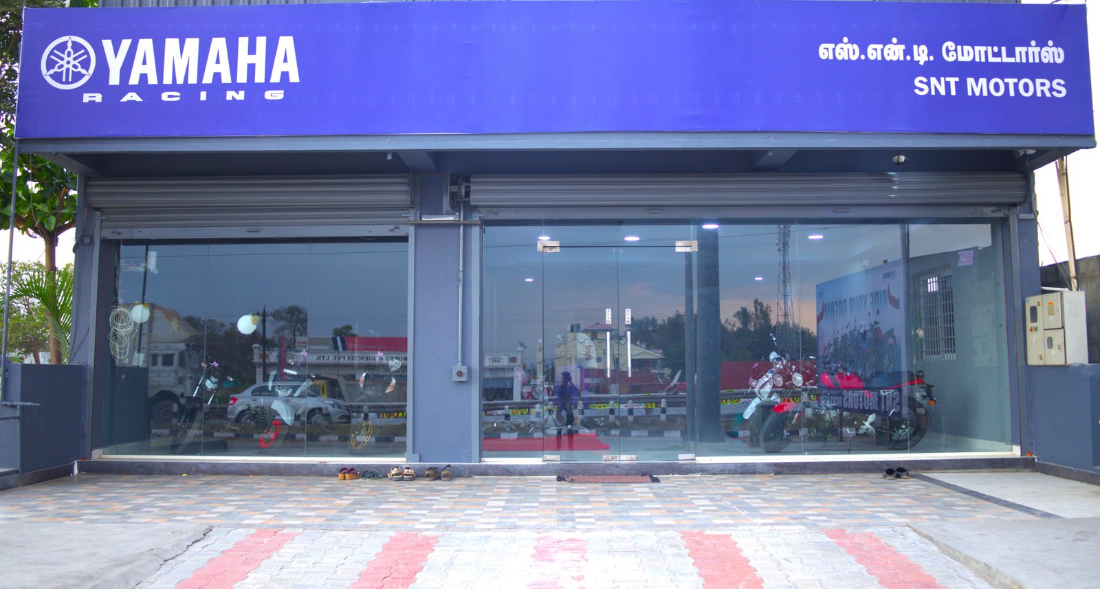 SNT Motors Yamaha Showroom interior